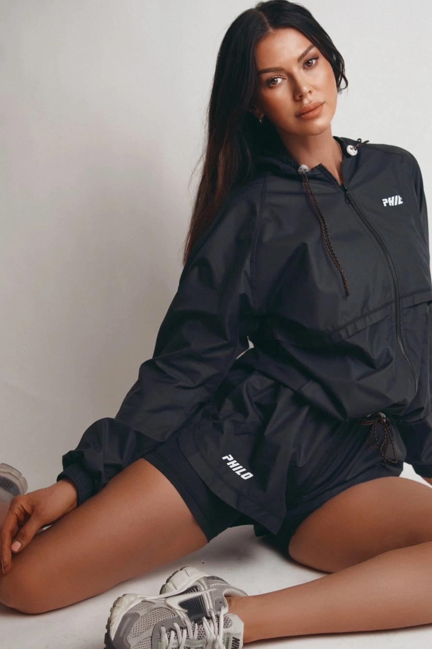 kurtka-damska-bezowa-nylon-jacket-blk-philo-ny-logowana