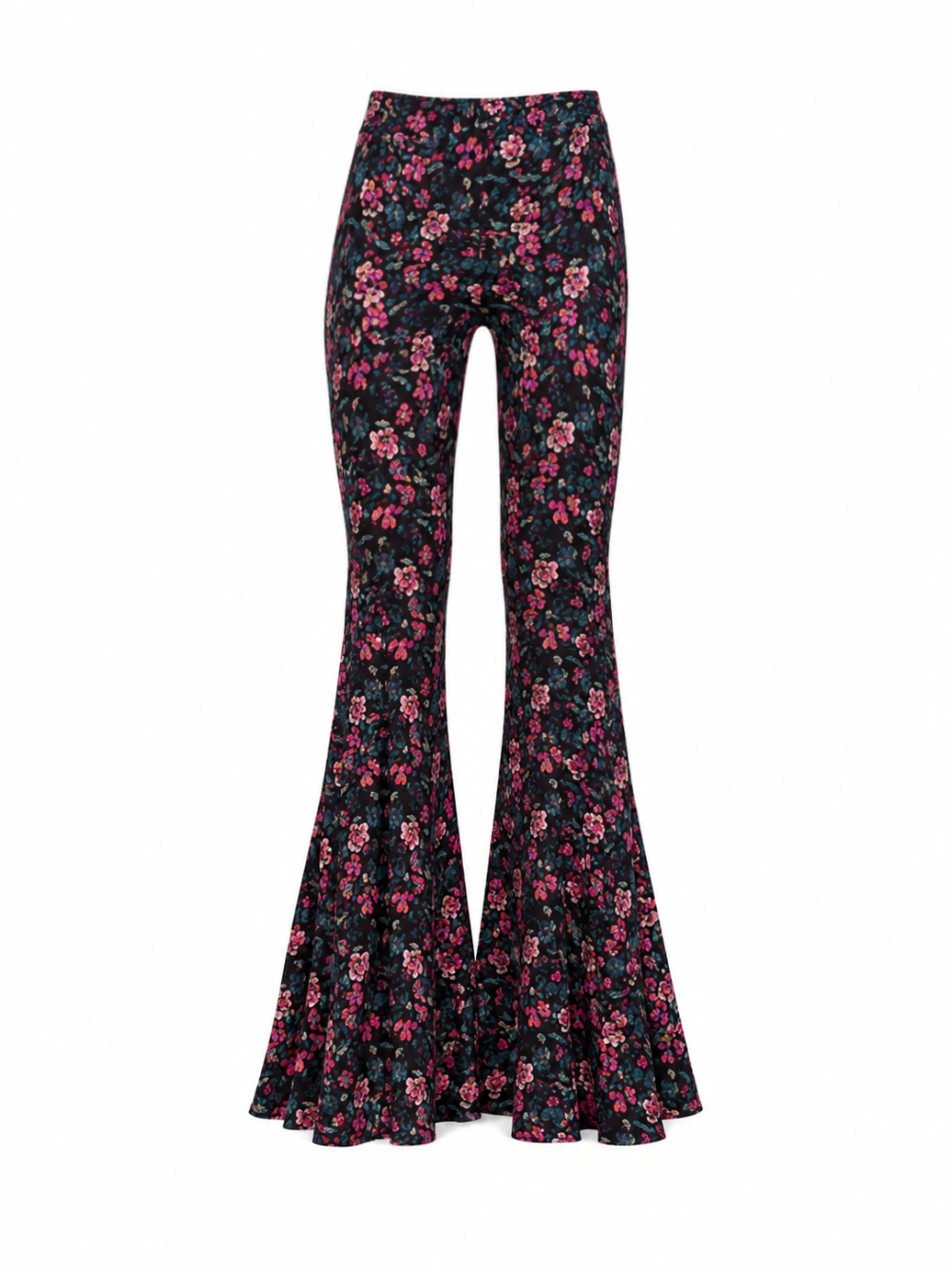 FLORAL FLARE PANTS